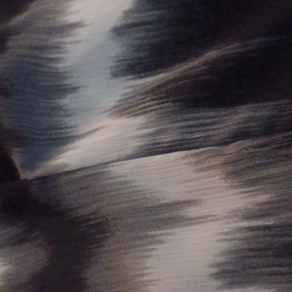 NWOT Chico's poncho. Size S/M, black, grey and white print. - Picture 7 of 7